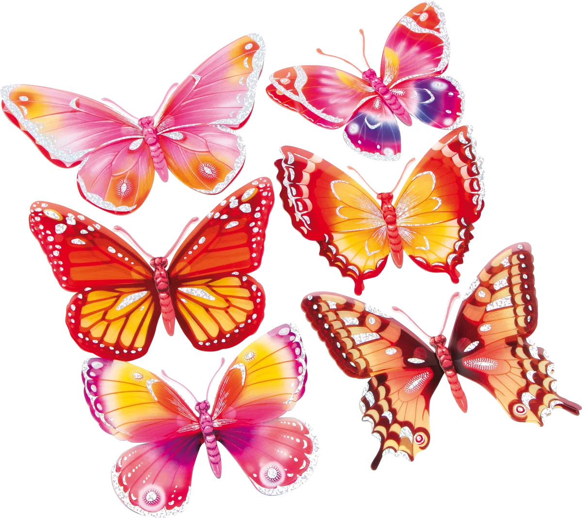 Legler Sticker (6 stk.), Sommerfugle - billede 1