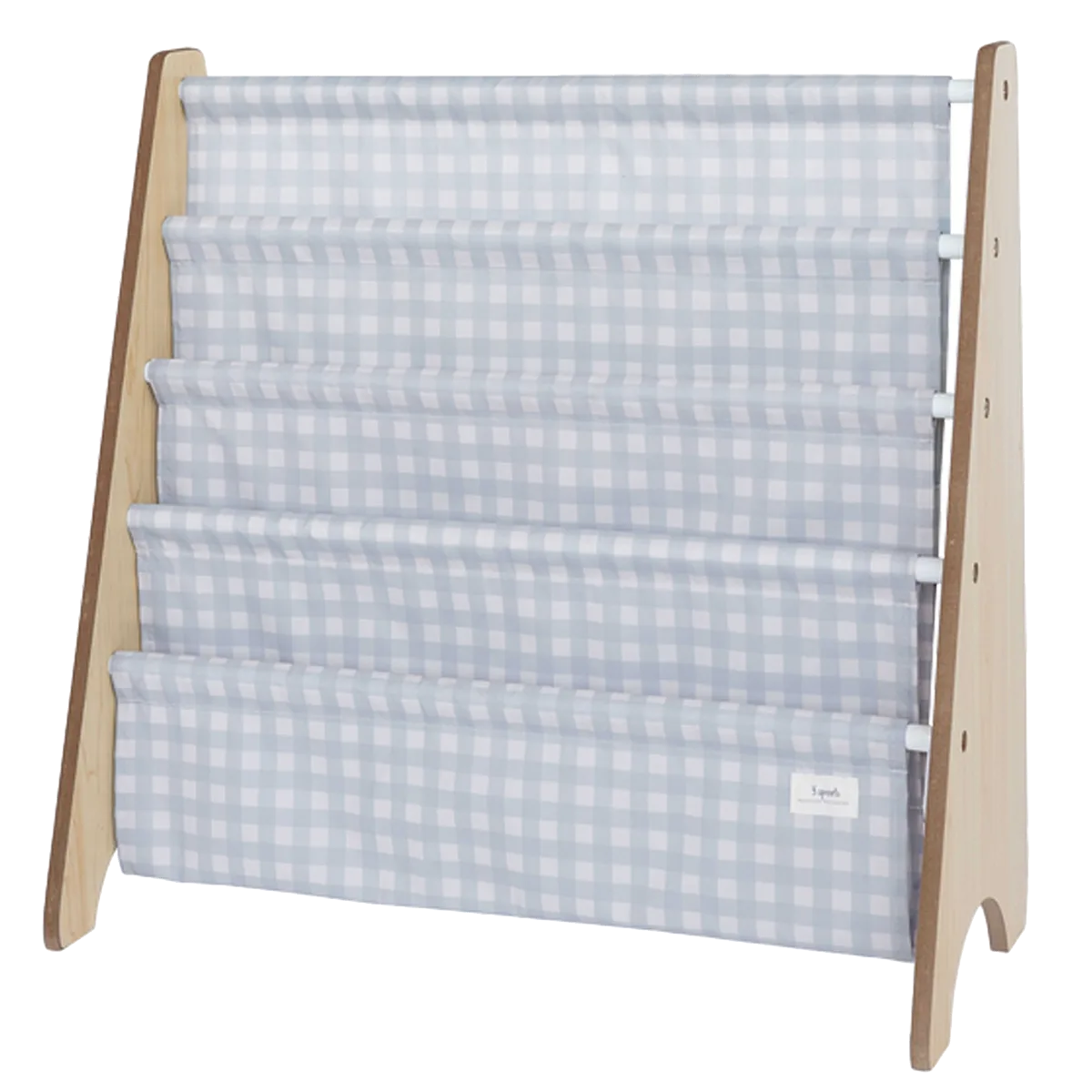 3 Sprouts Bogreol, Gingham blå - billede 1