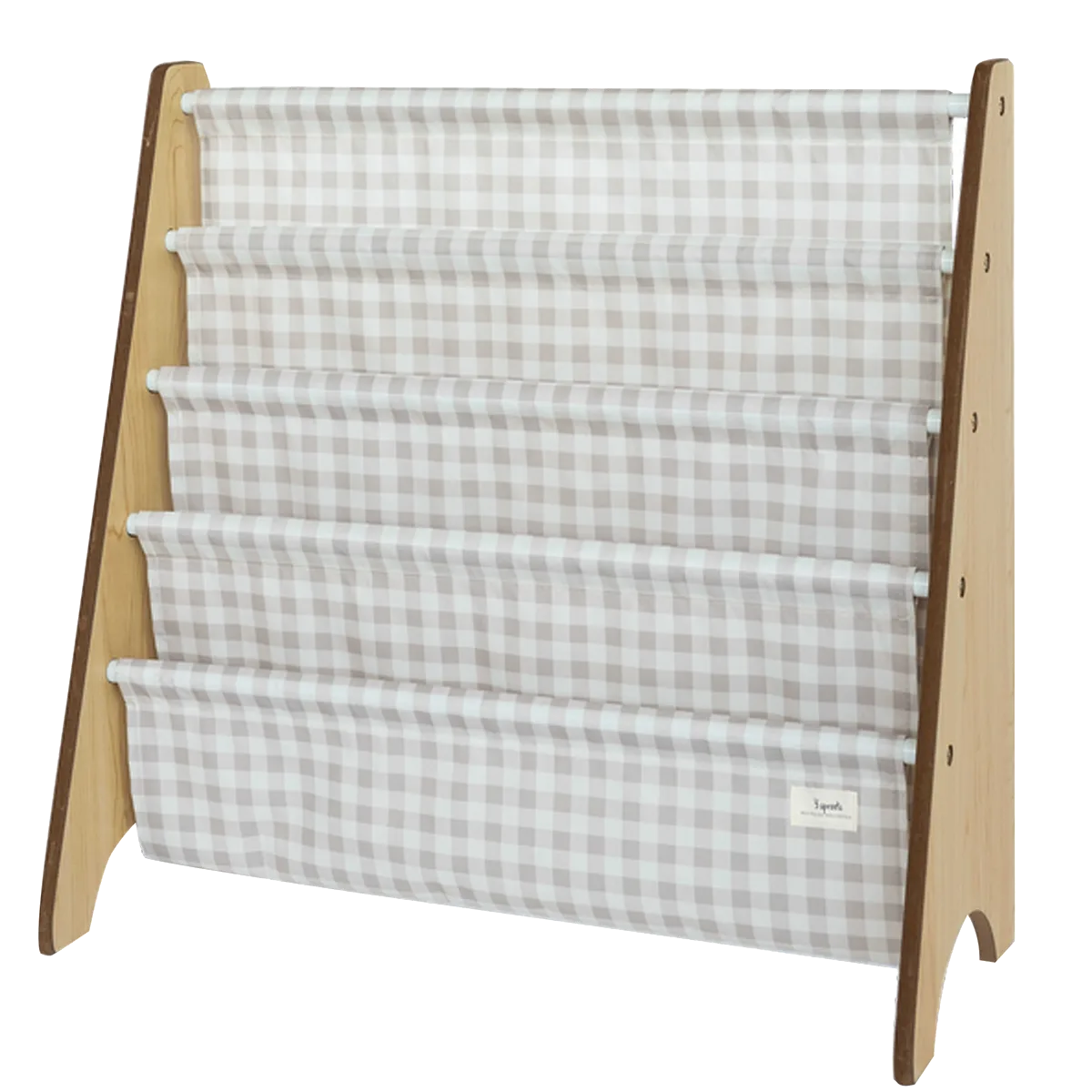 3 Sprouts Bogreol, Gingham beige - billede 1