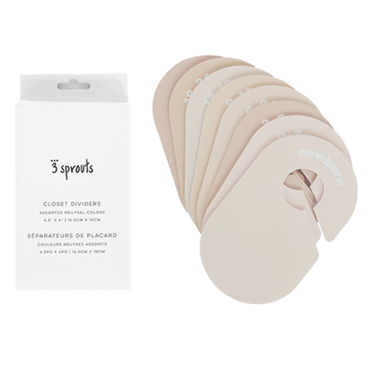 3 Sprouts Skabsdeler (8 stk.), Neutral - billede 1