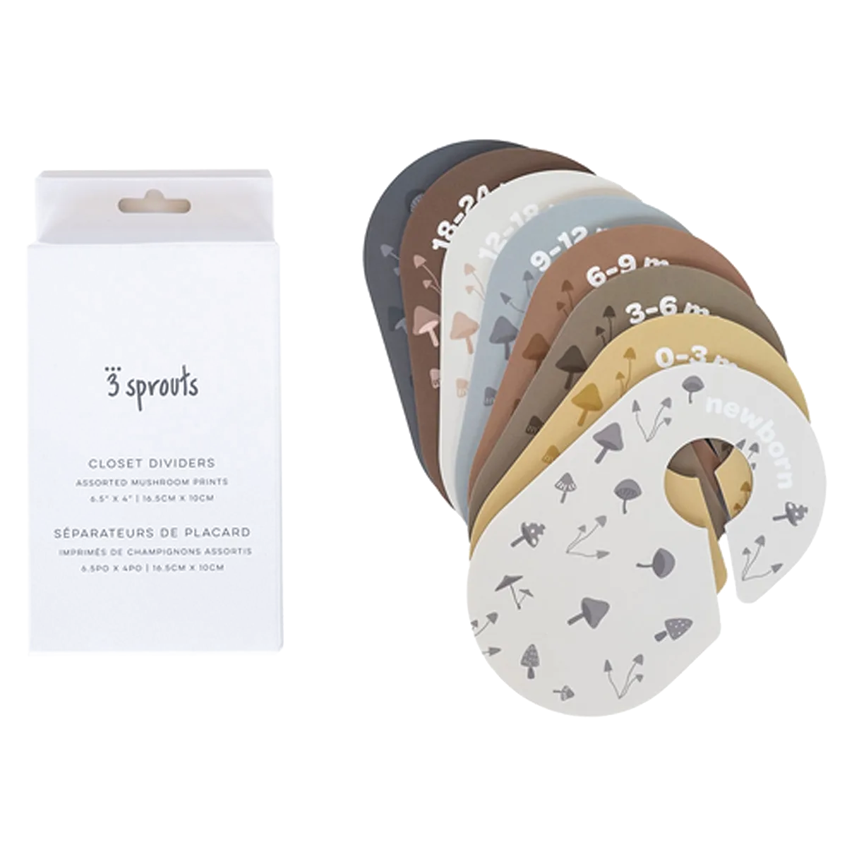 3 Sprouts Skabsdeler (8 stk.), Paddehat - billede 1