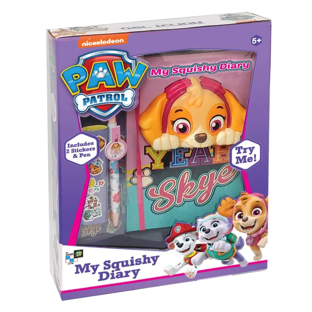 Paw Patrol Dagbog - My Squishy Diary - billede 1