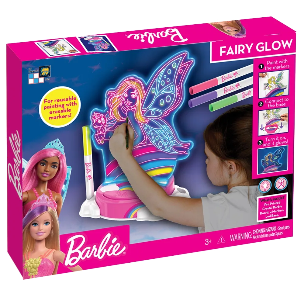 Barbie Natlampe/Dekoration - Fairy Paint N Lite - billede 1