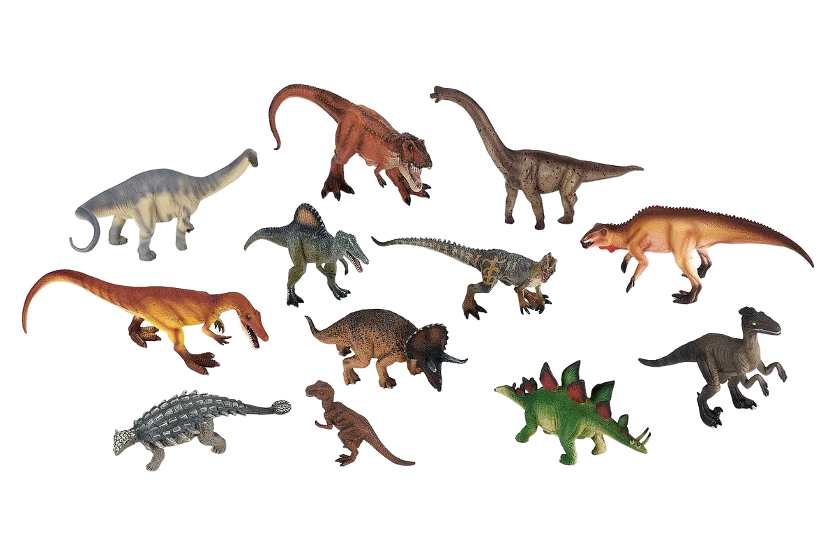 Mojo Dinosaurer og forhistoriske dyr  (12stk) ass - billede 1