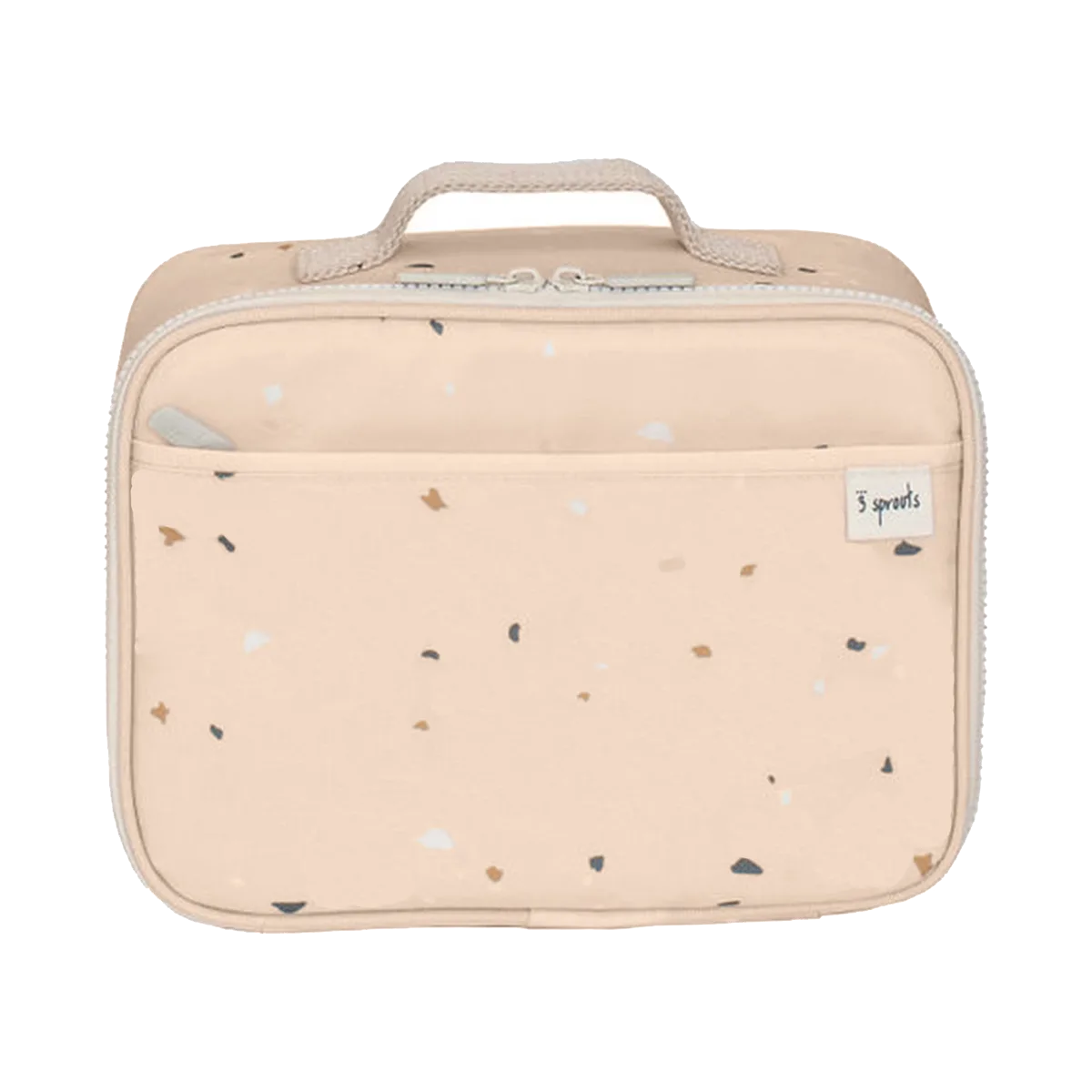 3 Sprouts Taske til frokost og snack, Terrazzo/sand - billede 1