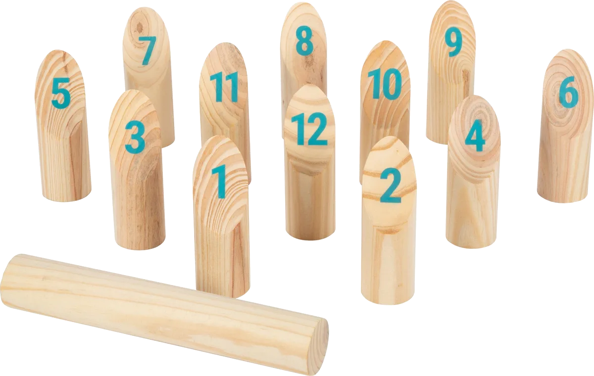 small foot Vikinge Spil Kubb med tal, Active - billede 1
