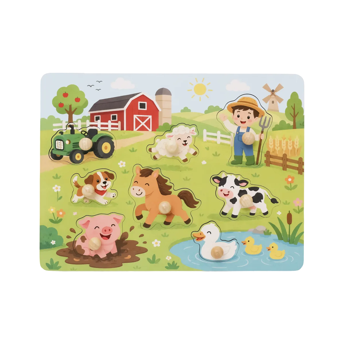 Kinder and Kids Puslespil, Bondegårdsdyr - billede 1