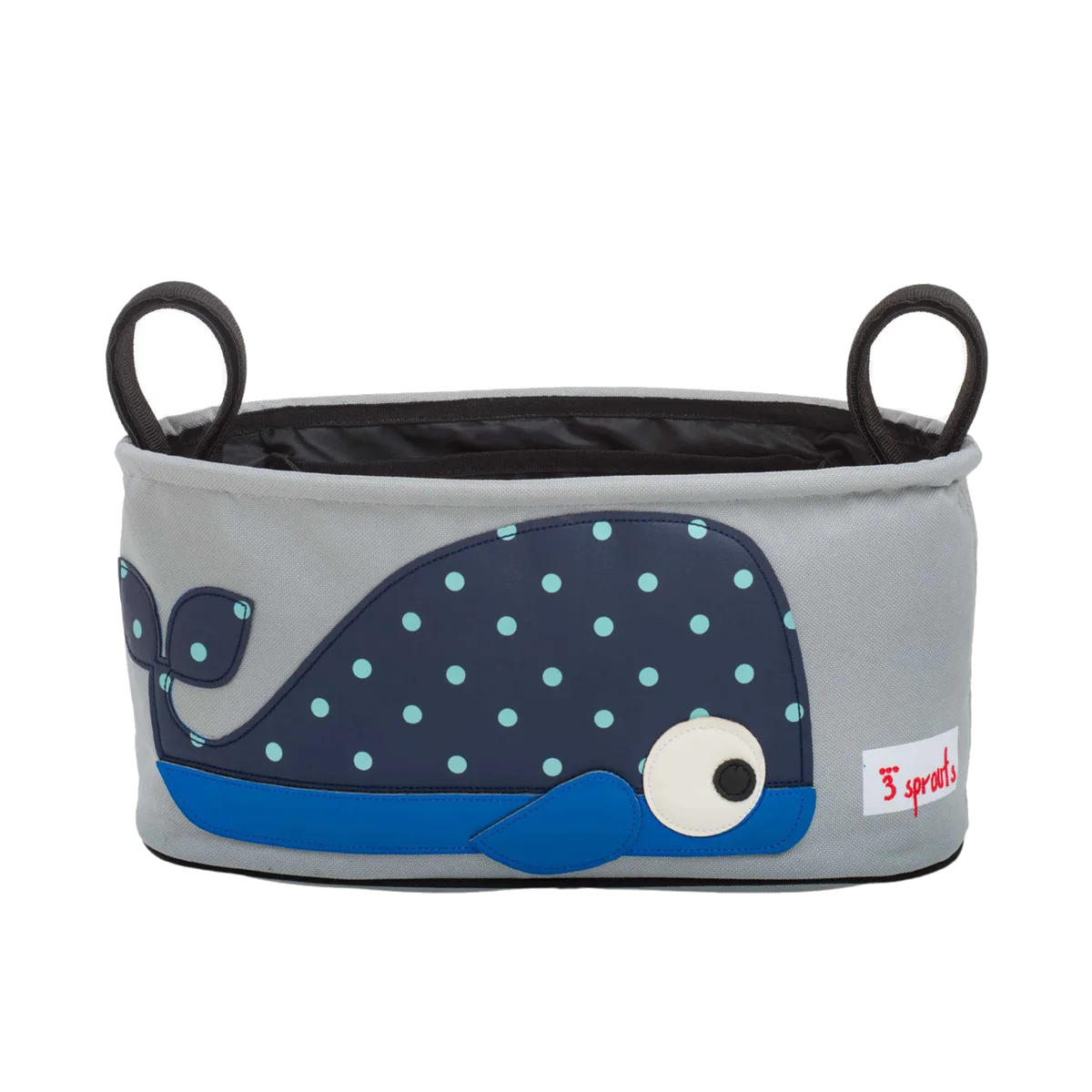 3 Sprouts Opbevaringskurv til klap- og barnevogn (Stroller organizer), Hval - billede 1