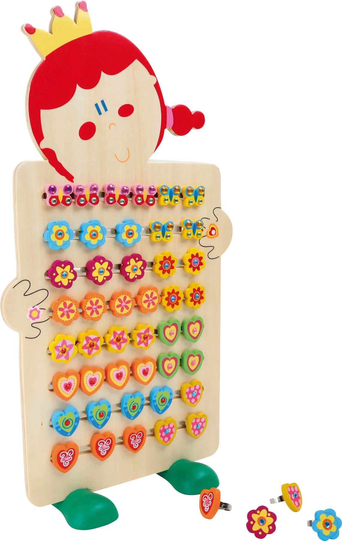 small foot Display, Prinsesse Ringe (72 stk) - billede 1