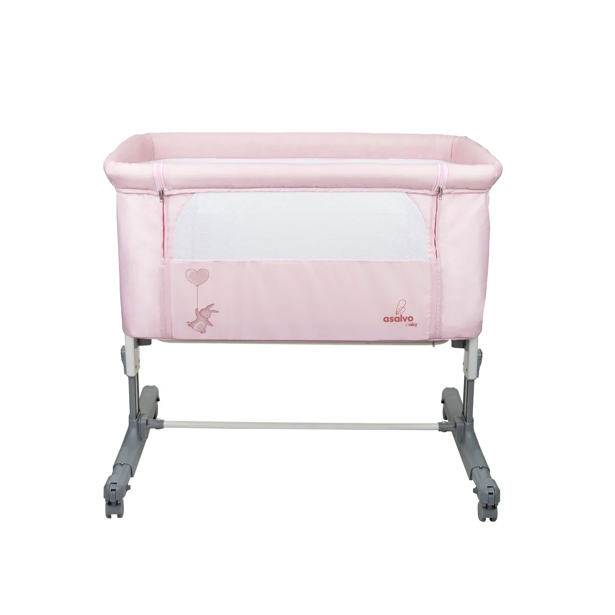 Asalvo Bedside Crib Mini Calm, Pink - billede 1