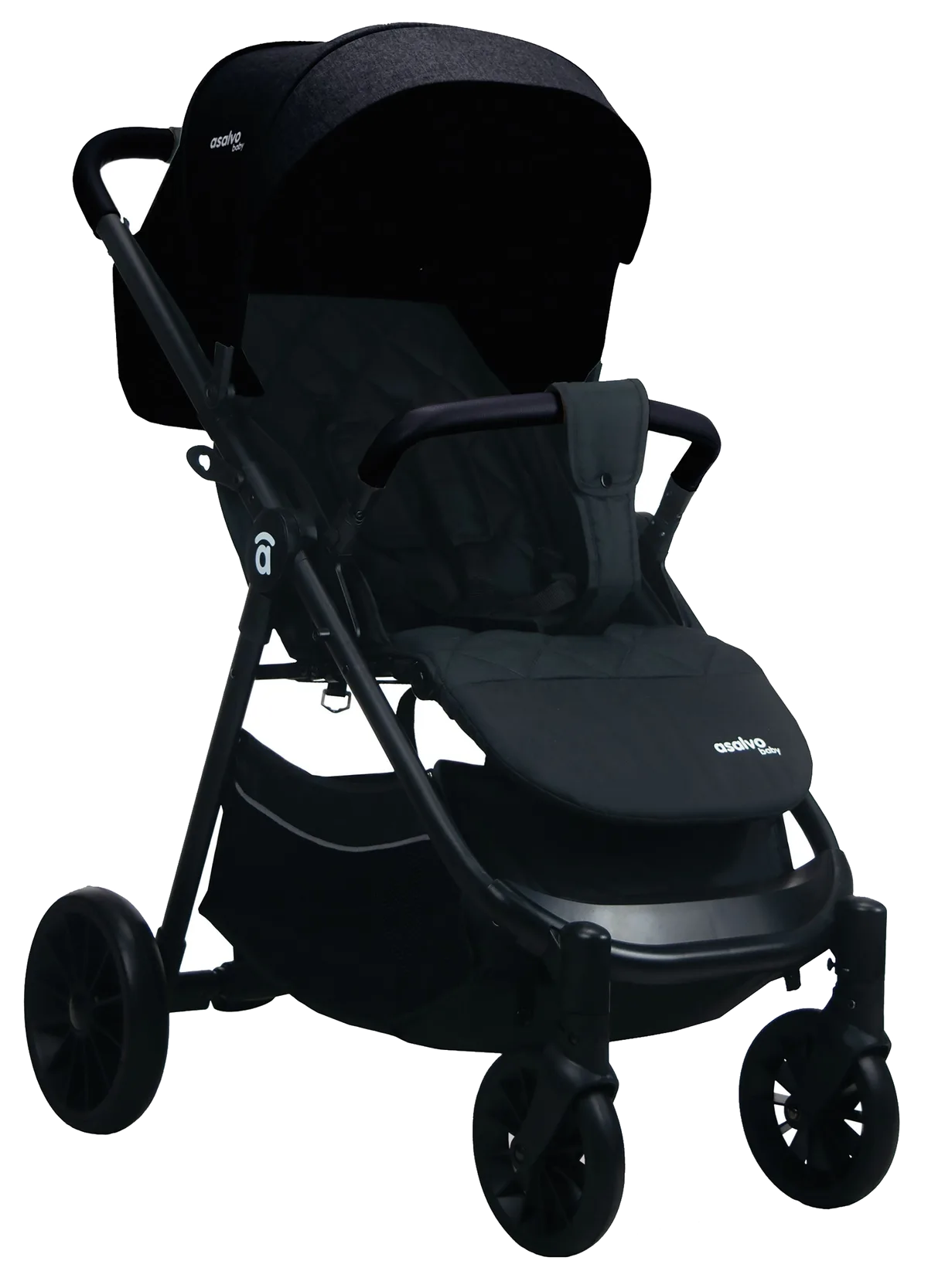 Asalvo Klapvogn Sæt Travel System Ecuador, Sort - billede 1