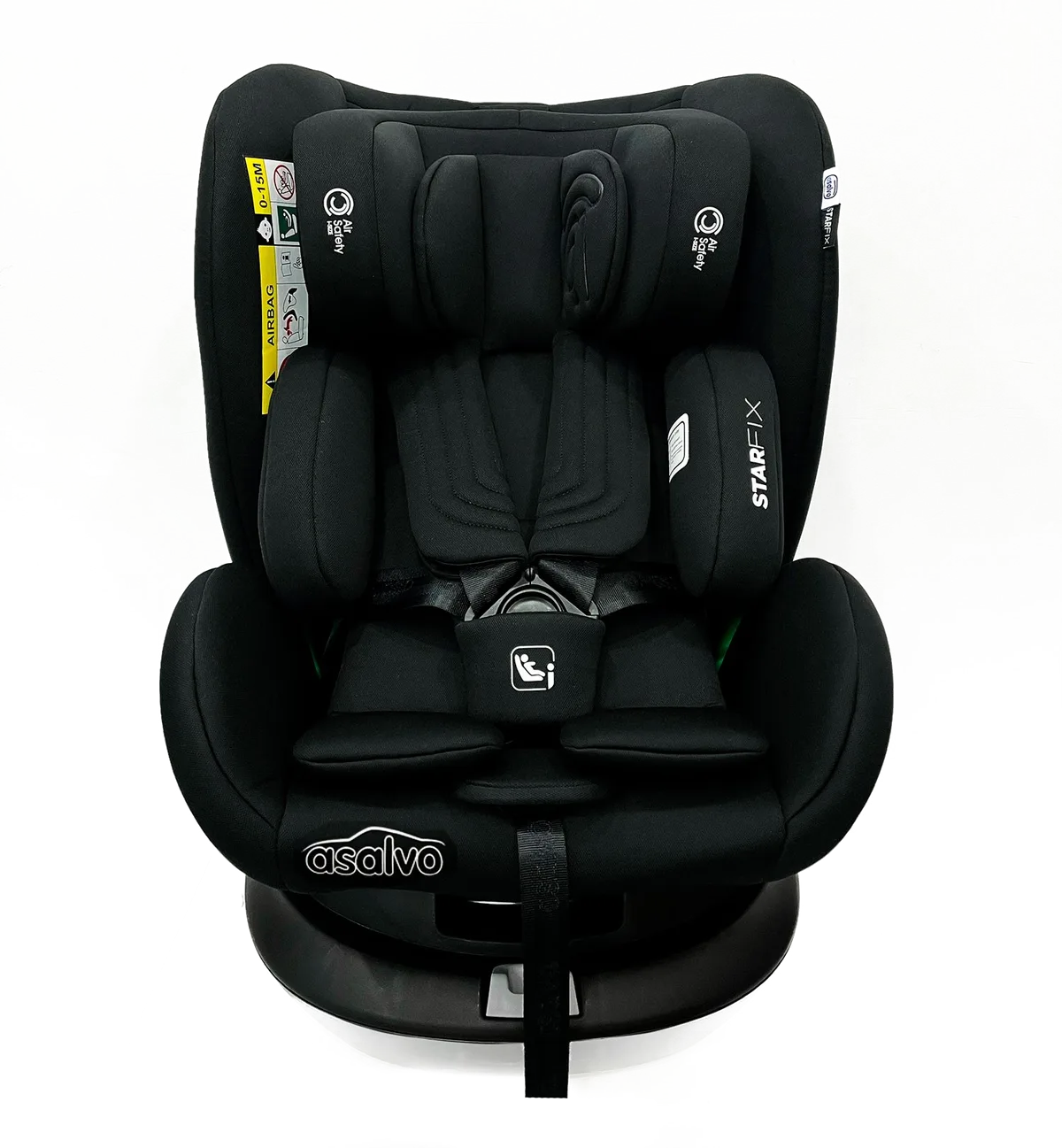 Asalvo Autostol 0-36 kg. og 360 graders rotation, Star fix, Sort - billede 1
