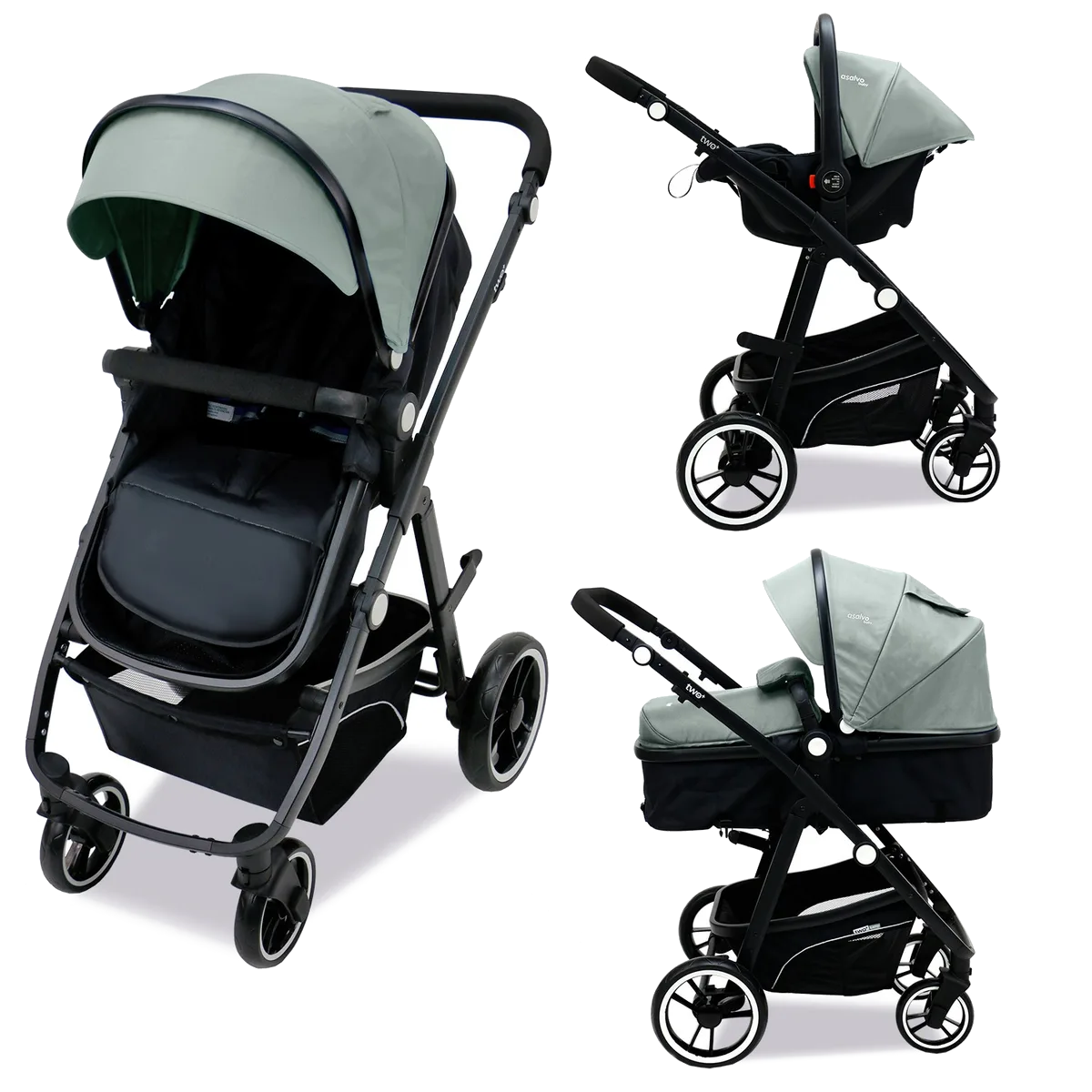 Asalvo Convertible Two+, Grøn - billede 1
