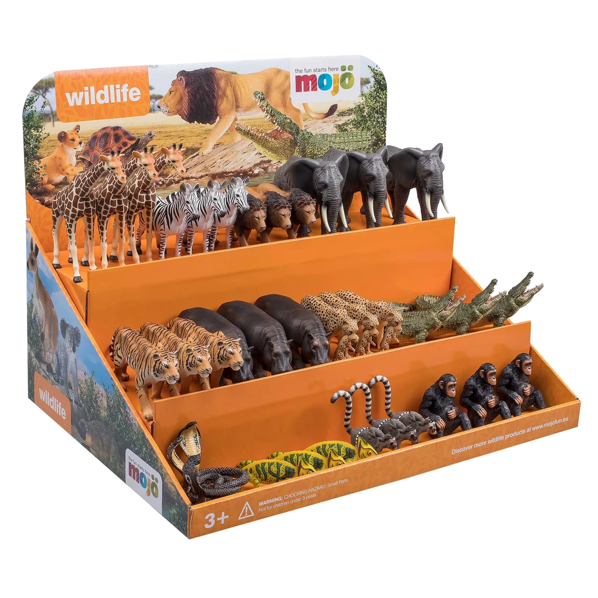 Mojo Karton Display, Vilde dyr - billede 1
