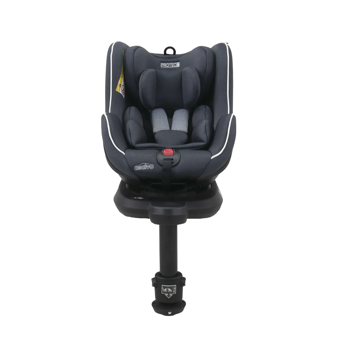 Asalvo Autostol 0-18 kg. og 360 graders rotation, Protect Fix, Sort - billede 1